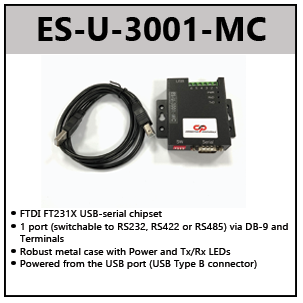 USB to RS232/RS422/RS485 adapters (FULL SPEED)