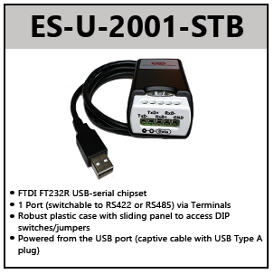 USB to RS422/RS485 adapters (FULL SPEED)