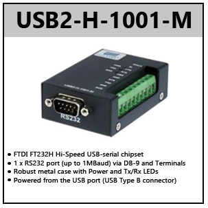 USB to RS232 adapters (HIGH SPEED)